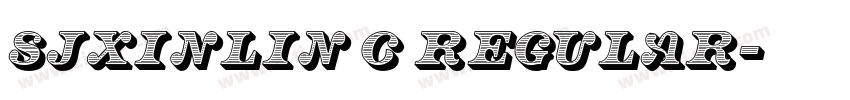 SJxinlin C regular字体转换 SJxinlin C regular字体转换